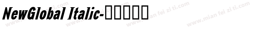 NewGlobal Italic字体转换